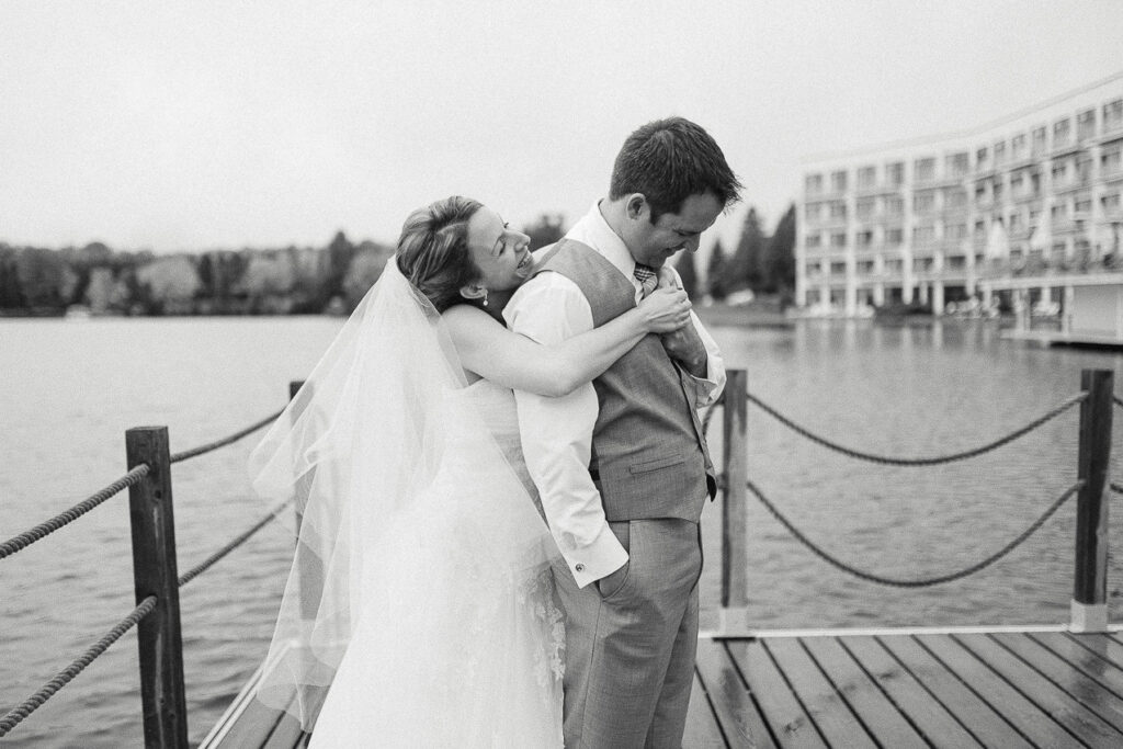 Un couple de nouveaux mariés, Estérel Resort.