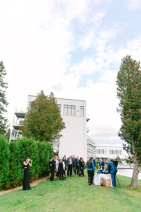 Le cocktail. Un mariage dans les Laurentides, l'Estérel Resort.