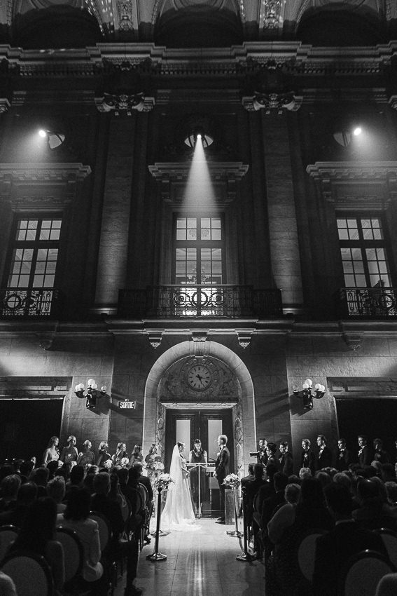 Cérémonie de mariage, Théâtre St-james, Vieux-Montréal.